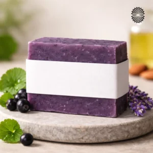 Jabón Antioxidante Maqui & Centella Luz Azul, limpieza suave, sólido, con Maqui, Centella asiática