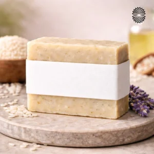 Jabón Iluminador de Arroz Luz Azul, limpieza suave, sólido, con Arroz, Ricino